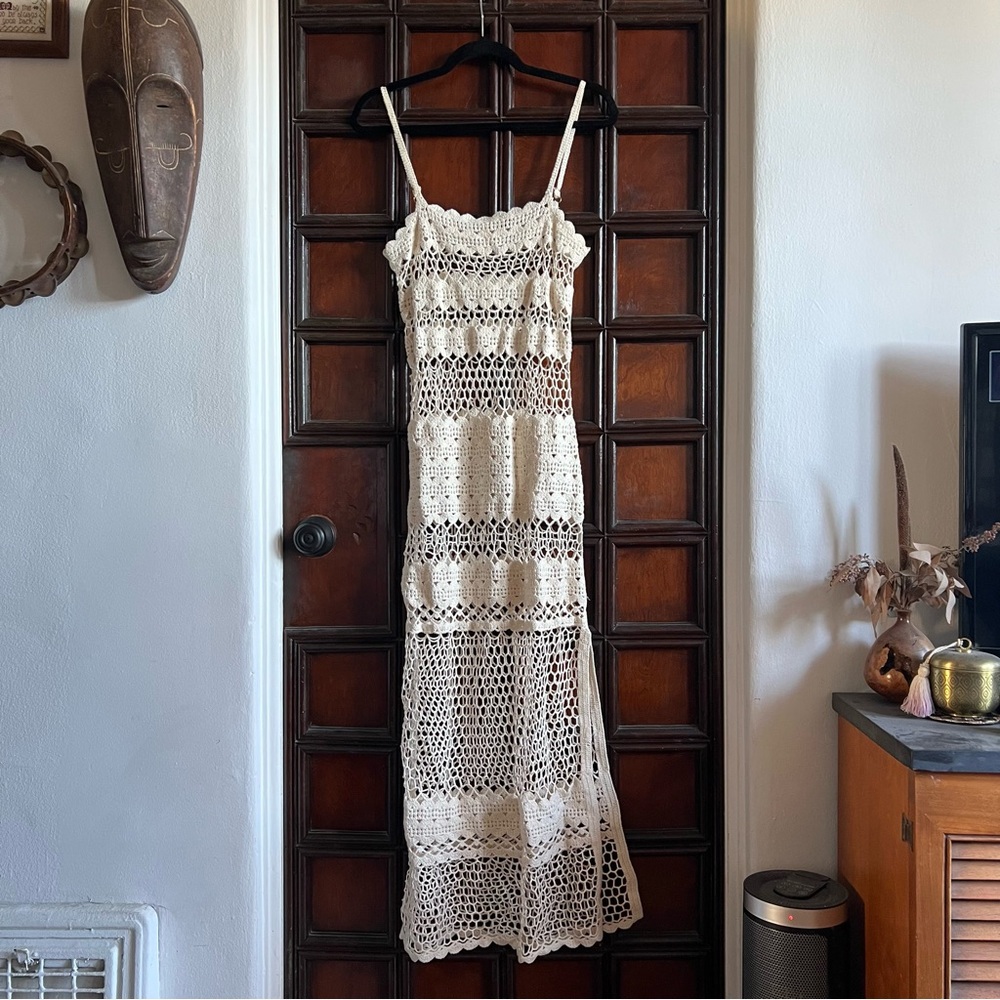 FREE PEOPLE Suboo Stella Crochet Maxi Dress